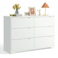 thumbnail image 2 of Dresser for Bedroom,6 Drawer Double Dresser, Anti-Tip Safety, Modern Wood Chest of Drawers, White, 2 of 7