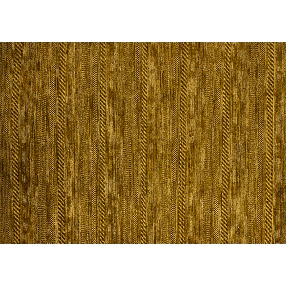 Ahgly Company Machine Washable Indoor Rectangle Abstract Yellow Modern Area Rugs, 5' x 7'
