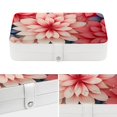 thumbnail image 4 of Flower PU Leather Necklace Organizer with Removable Compartment, Earring Holder, and Decorative Box - Portable Storage Case, 4 of 6