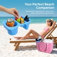 thumbnail image 4 of 1 Pcs Bogg Bag Organizer Insert Topper Tray Accessory Cup Holder & Divider Organizer For Bogg Bags,Blue, 4 of 6