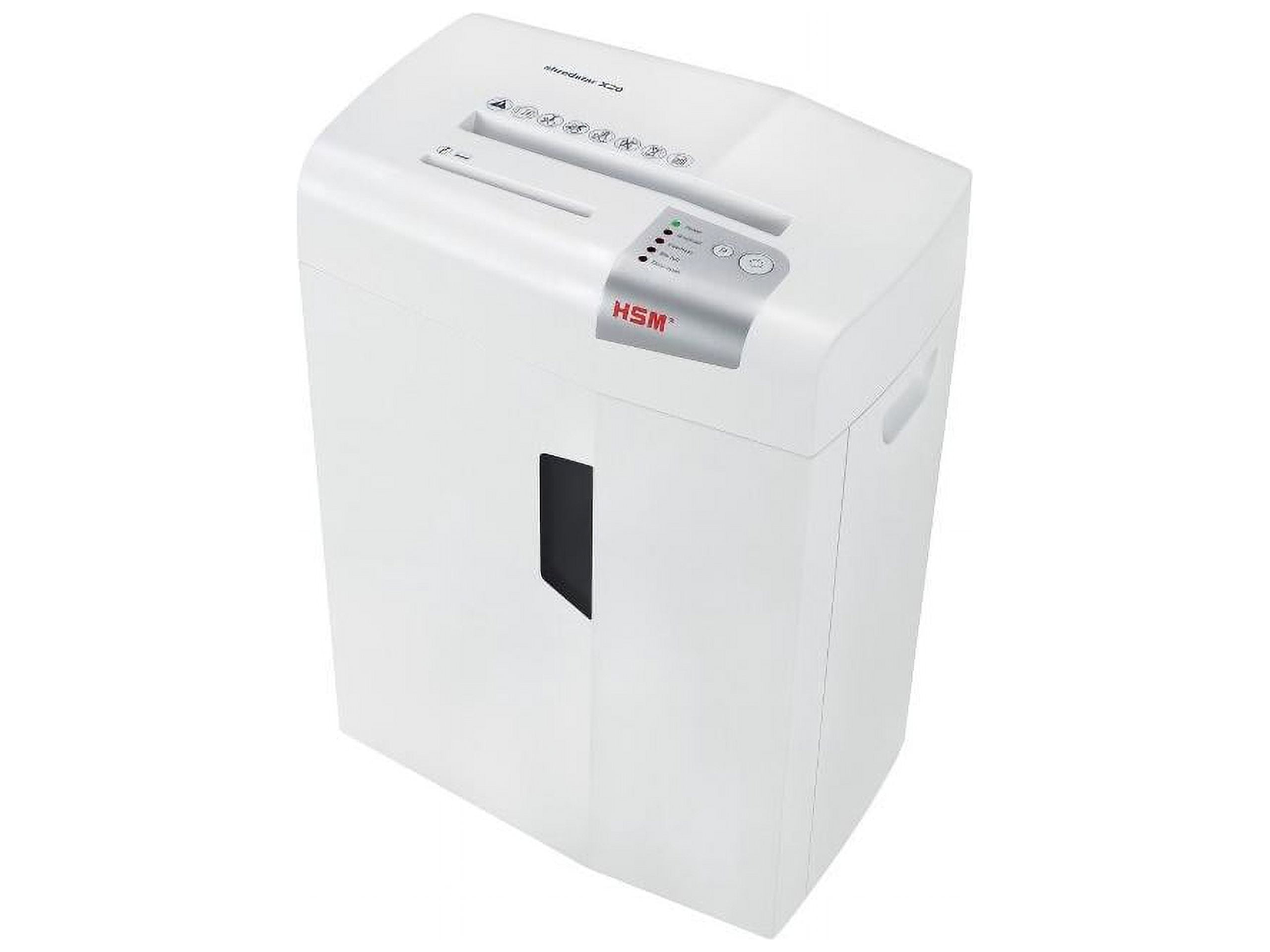 HSM of America - HSM1051w - HSM shredstar X20 Cross Cut Shredder - Cross Cut - 20 Per Pass - 6.9 gal Waste Capacity