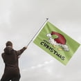 thumbnail image 2 of Bandera de exterior de Grinch de 3 x 5 pies, pancarta para exteriores, bandera de doble cara para casa, jardín, patio, desfile, cartel, decoración de fiesta, tapiz de pared, 2 of 8