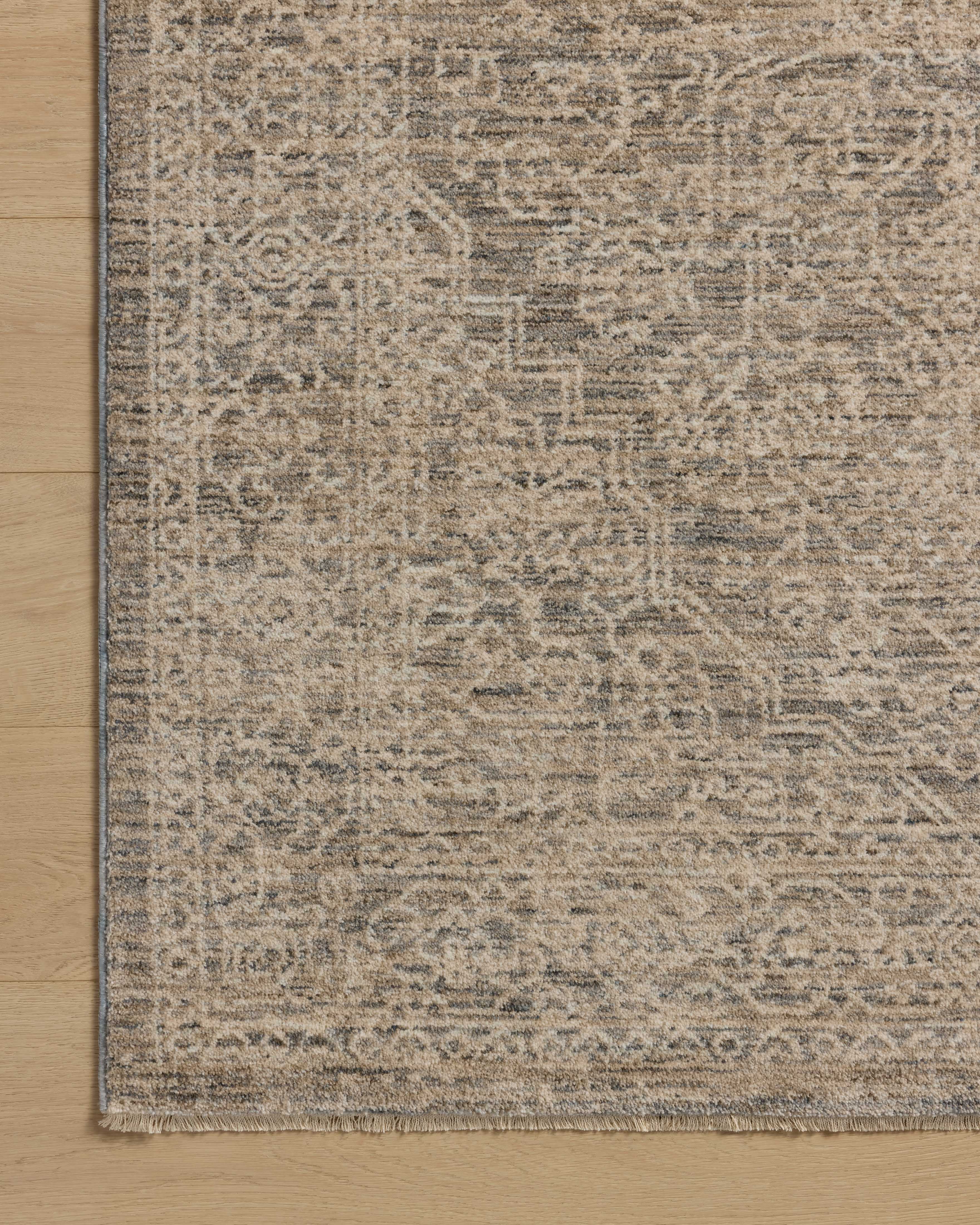 Loloi Newman Slate / Natural 7'-10" x 7'-10" Round Area Rug
