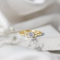 thumbnail image 4 of Rosec Jewels Lab Created Diamond Cluster Engagement Ring for Women (Ef-Vs Quality Certified) - with Jewelry Box, 10K Yellow Gold, US 9.50, 4 of 8