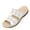 White, variant on Womens Low Wedge Sandals Shoes Comfortable Platform Slides Summer Beach Dressy Slipper Outdoor White 6