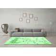 thumbnail image 3 of Ahgly Company Indoor Round Solid Emerald Green Modern Area Rugs, 6' Round, 3 of 4