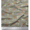 thumbnail image 1 of Soimoi Green Cotton Duck Fabric Text & Fish Ocean Print Fabric by Yard 56 Inch Wide, 1 of 1