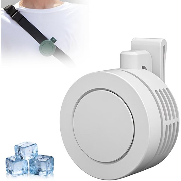 Portable Silent Mini Bladeless Electric Fan, 2025 New Mini Bladeless Fan Clip On, Adjustable 3-Speed Suspended Waist Fans For Outdoor & Travel & Office, Travel