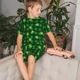 thumbnail image 4 of Balery Happy St. Patrick's Day5 Conjunto de Pijama Infantil de Manga Corta con Estampado – Ropa de Dormir de Algodón Suave-3X-Large, 4 of 6