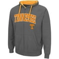 thumbnail image 2 of Men's Colosseum Charcoal Tennessee Volunteers Big & Tall Full-Zip Hoodie, 2 of 3