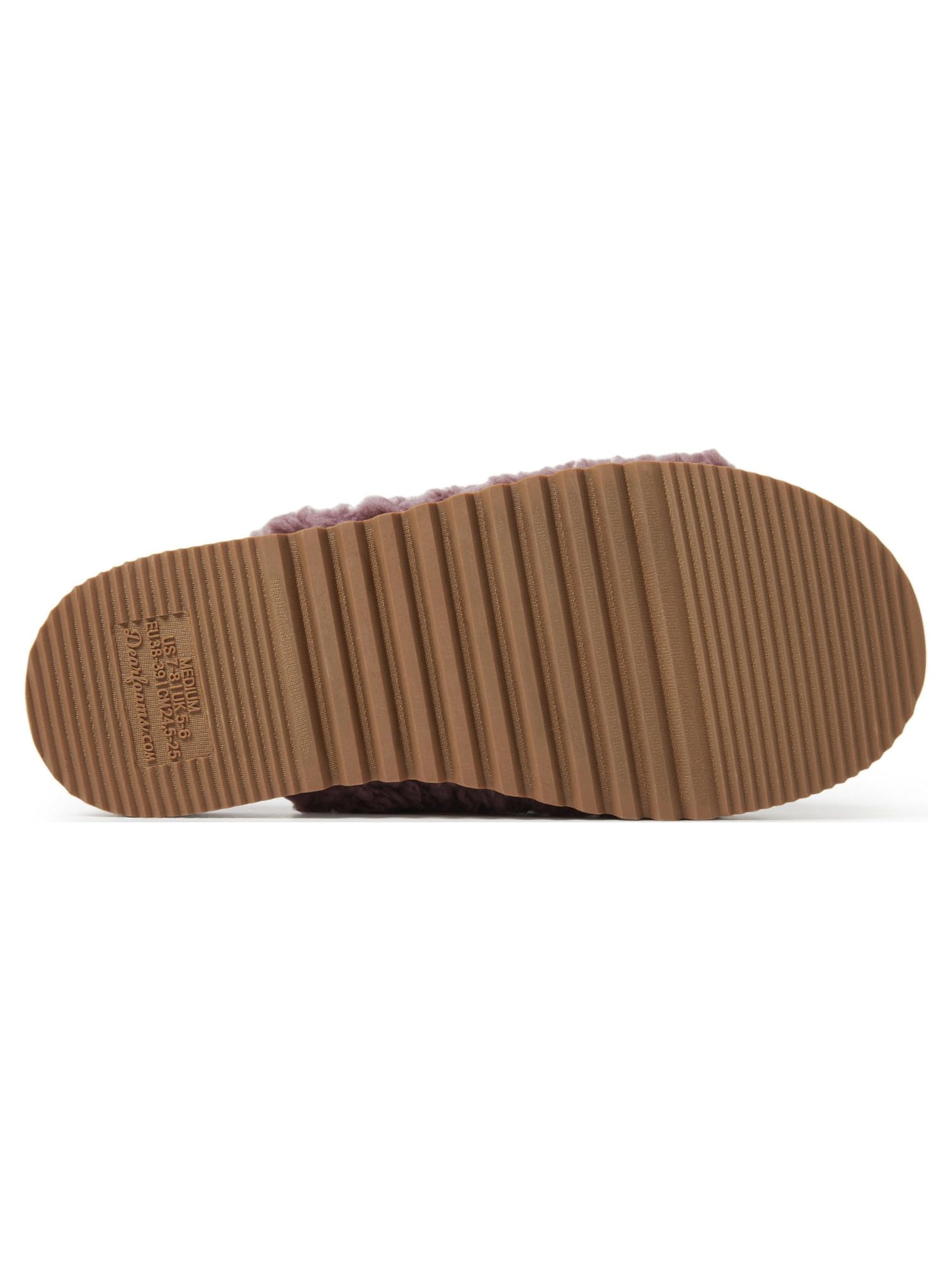 Dearfoams Cozy Comfort Women's Teddy Pile Open Toe Scuff Slippers