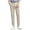 Khaki, variant on Iugvhana Mens Cotton Solid Color Straight Leg Dress Pants Slim Fit Stretch Casual Business Formal Trousers with Pockets Button Office Long Pants Light Blue L