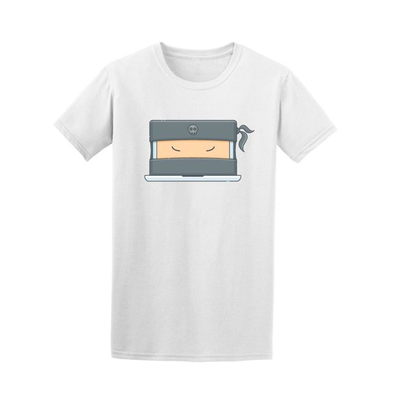 Laptop Computer Ninja Tee Men's -Image by Shutterstock