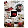 thumbnail image 3 of Red Fruit Cloth Napkins Set of 6 Reusable Dinner Napkins, Modern Minimalist Decor Black Background Cocktail Napkin Washable Table Napkins for Wedding/Holiday Party/Baby Shower 20"x20", 3 of 7