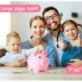 TYMZDYN Large Piggy Bank, Unbreakable Plastic Money Bank, Coin Bank for