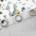 thumbnail image 4 of jejeloiu Colorful Dino Balloon Blackout Curtains Set of 2 (52x84 Each),Excavator Crane Vehicle Window Curtains,Cute Cartoon Dinosaur Curtains and Drapes For Boys Teens,Breathable Home Decor, 4 of 6