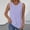 Purple, variant on Sevevn Women's Eyelet Pleated Sleeveless Tank Top Lightweight Crew Neck Casual Cami for Summer Light Blue 2XL