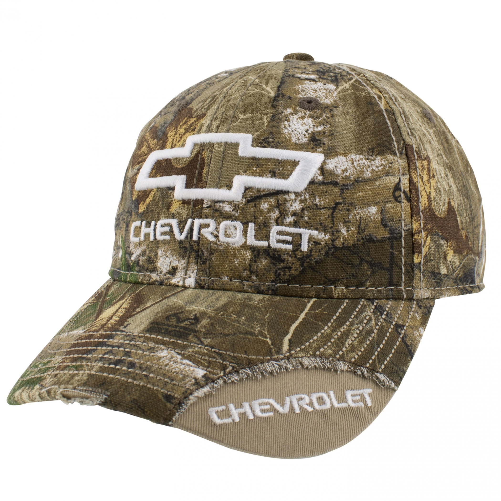 Outdoor Cap Men's Chevrolet Weathered Cap with Camo Under