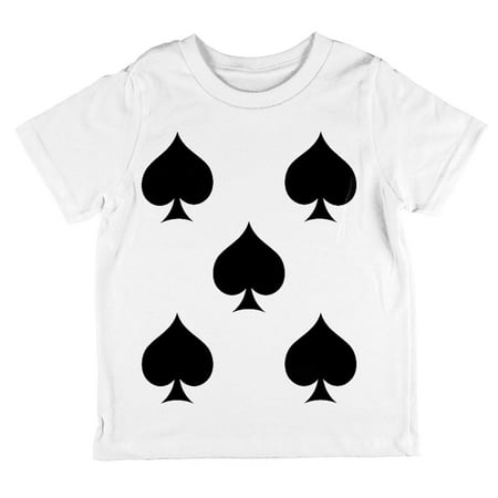 Halloween Five of Spades Card Soldier Costume All Over Toddler T Shirt