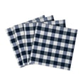 thumbnail image 2 of Kate Aurora Living 4 Pack Gingham Plaid Checkered Country Farmhouse Cotton Napkins - Navy Blue, 2 of 3