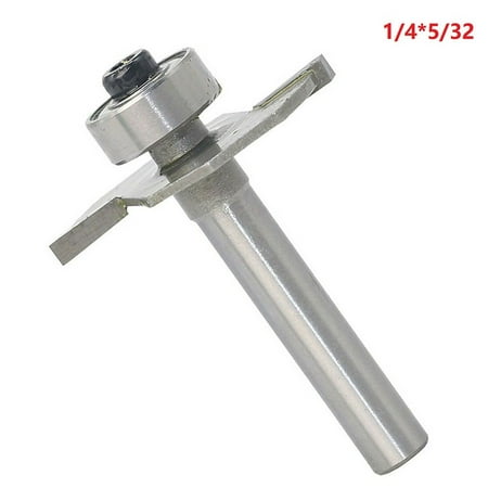 

GLFILL T Slot Router Bit 1/4 Shank 5/32 Cutting Depth 2 Flutes Hss Cutter Grooving