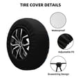 thumbnail image 4 of Balery Fire Truck 1tire Cover Waterproof Dust-Proof, Universal Spare Wheel Tire Cover For Trailer, Rv, Suv Truck And Vehicle Camper Accessories-17 Inch, 4 of 9