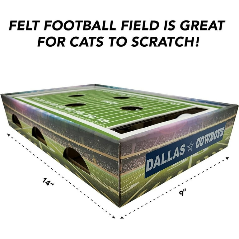 Pets First NFL Dallas Cowboys Cat Scratcher Football Field Toy
