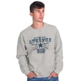 thumbnail image 3 of Fathers Day World's Most Awesome Dad Men's Big & Tall Crewneck Sweatshirt Brisco Brands 4X, 3 of 5