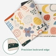 thumbnail image 3 of Large Creative Cartoon Doodle Extended Gaming Mouse Pad Desk Mat NonSlip Rubber Base Stitched Edges Perfect for Laptop and PC Users 35.4 x 15.7 inches, 3 of 6