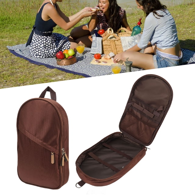 Camp Kitchen Cooking Utensil Bag, Travel Organizer Portable Compact Gear For Backpacking BBQ Camping Hiking Travel Cookware Kit, Water Case