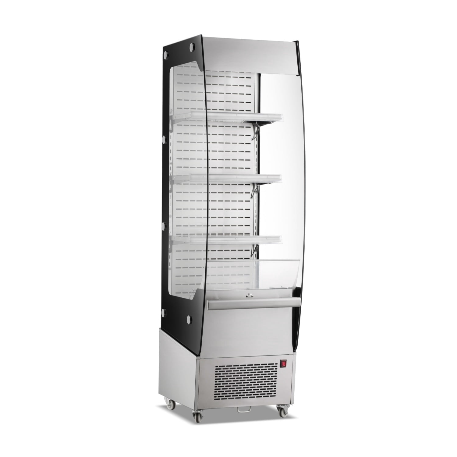 110v Commercial Refrigerator Display Case, 7.8 Cu.FT Display Fridge Single-Door Pastry Cake Display Case with Interior LED Lighting, Double-Layered Glass Commercial Countertop Bakery Display Refrigera