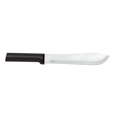 Rada Cutlery Old Fashioned Butcher Knife – Stainless Steel Blade With Stainless Steel Black Resin Handle, 12-1/8