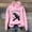 Pink, variant on Women's Long Sleeve Hoodies Graphic Printed Crew Neck Hooded Sweatshirts Cute Loose Fit Lightweight Pullover Tops Trendy 2025