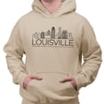 thumbnail image 2 of Skyline Louisville Kentucky Hoodie Sweatshirt Unisex 4X-Large Pink, 2 of 5
