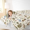 thumbnail image 3 of Erosebridal Hunting and Fishing Full Size Comforter Sets, Rustic Farmhouse Lodge Cabin Bedding Sets, Gray Reversible, 1 Comforter and 2 Pillowcases, 3 of 6