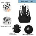 thumbnail image 4 of FORMRS Unisex School Backpack 17" Student Travel Bag with Laptop Compartment, Cartoon Cat Paw, 4 of 7