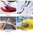 thumbnail image 3 of 6 Sets 3 Colors Eyelash Car Stickers with 6Pcs Red Lip Car Decals Pink Car Headlight Stickers Black Clear Car Window Bumper Stickers Waterproof Self Adhesive Decals for Car Decoration DIY, 3 of 6