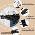 thumbnail image 4 of 10 trouser hangers, skirt hangers with 2 adjustable non-slip clips, with, 4 of 5