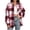 Hot Pink, variant on Women's Oversized Plaid Shirts Casual Button Dressy Long Sleeve Shirt Loose Shacket Top with Pocket Blue XXXL Fashion