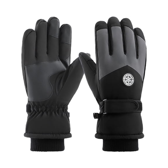 IMENGL Gloves for Women Soft Winter Men Ski Thermal Warm Windproof Rainproof Cold Proof Ski Riding Warm Perfect Cycling Running Hiking Freezer and Daily ActivitiesComfy Women's Work Gloves,Gray