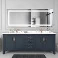 thumbnail image 2 of 84x30 inch LED Lighted Bathroom Mirror with Anti-Fog, with Front and Backlight， Wall Mounted Vanity Mirror with Smart Touch Button, Memory Function, Adjustable light 3 Colors, 2 of 10