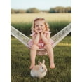 thumbnail image 5 of Loicainy Baby Toddler Girls Summer Outfits 6 12 18 24 Months 2T 3T 4T Solid Color Sleeveless Tiered Tops Ruffle Trim Shorts Clothes Sets, 5 of 9