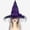 Purple, variant on Odeerbi Womens Halloween Witch Hat Rose Tulle Wide Brim Pointed Tall Hat Party Dress Up Accessory