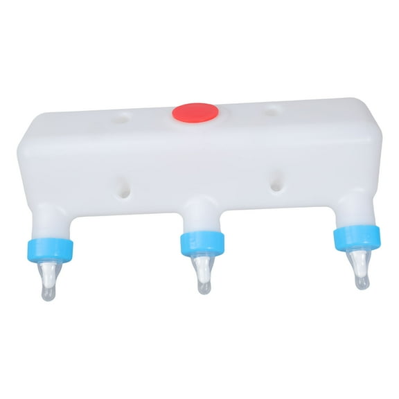 Multiple Milk Dispenser With 3 Silicones Nipples Feeder For Piglets Calves Lamb Nursing Bottle Farm Tool