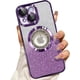 thumbnail image 1 of Funda magnética con purpurina para iPhone 15, compatible con MagSafe, protección total, delgada, a prueba de golpes y arañazos, con protector de lente de cámara y red antipolvo, 1 of 7