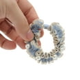thumbnail image 5 of Unique Bargains 1 Pc Lace Faux Pearl Scrunchies for Home Blue, 5 of 5