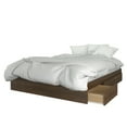 thumbnail image 4 of Nexera 3-Piece Bedroom Set With Bed Frame, Headboard & Extension Panels In Queen|Walnut & Black, 4 of 4