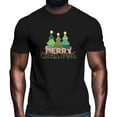 thumbnail image 2 of Camisetas gráficas informales de manga corta con árbol de Navidad verde para hombre, 2 of 8