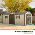 thumbnail image 6 of Lifetime Lockable DIY Polyethylene Storage Shed, 146.4 sq. ft., 20' x 8', Tan & Brown (60127), 6 of 10