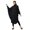 Black, variant on Jane Wardrobe Women’s Loose‑Fit Integrated‑Hood Abaya Batwing‑Long‑Sleeve Milk‑Silk Full‑Length Modest Robe Size M‑XL